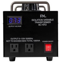 Main product image for 10A Variac 0-130 VAC SC-10T-2 with Digital Display and Twin Output120-845